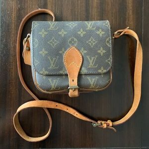 Vintage Louis Vuitton Leather Cross Body Bag